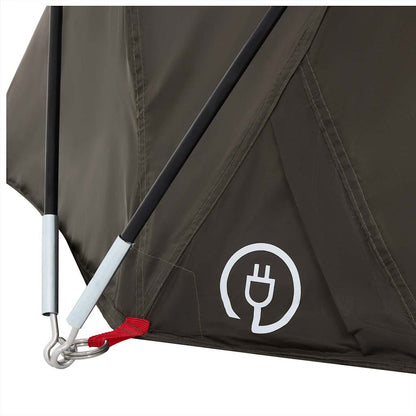 Detail van de vidaXL Vistent tent met waterdichte stof en bevestigingshaak.