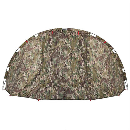 Detail van de vidaXL Vistent 4-persoons tent in camouflagekleur, zijaanzicht.