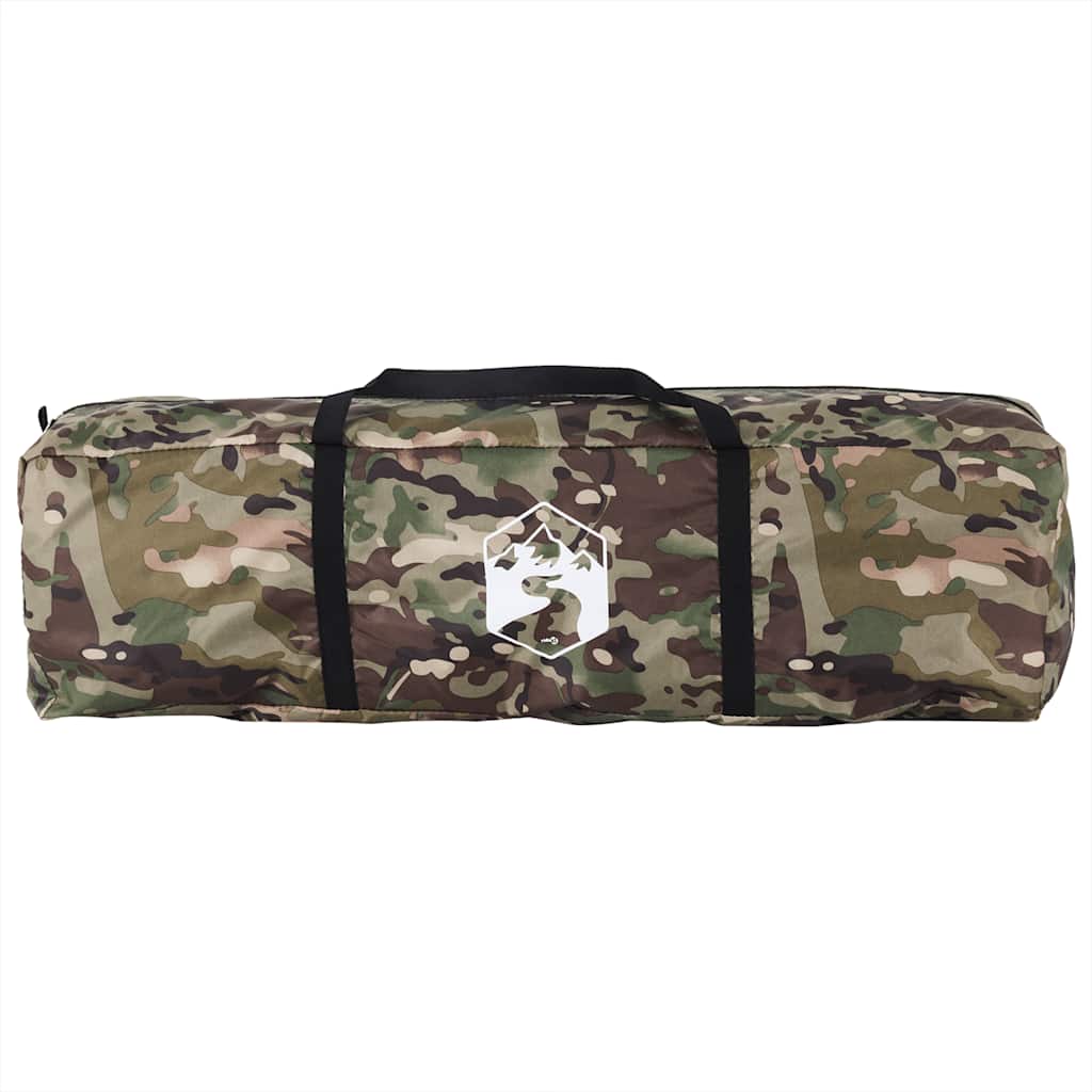 Camouflage draagtas voor vidaXL Vistent 4-persoons tent, met stevige handgrepen.