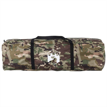 Camouflage draagtas voor vidaXL Vistent 4-persoons tent, met stevige handgrepen.