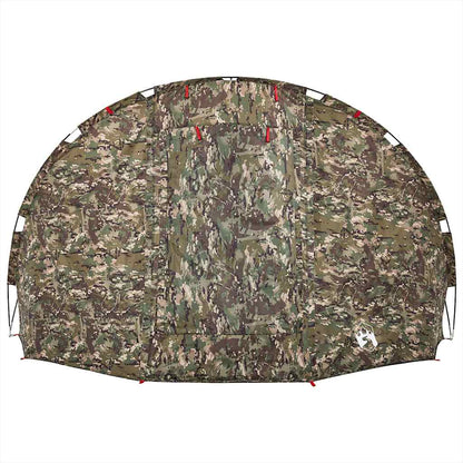 Detail van de vidaXL Vistent tent met camouflageontwerp en waterdichte stof.