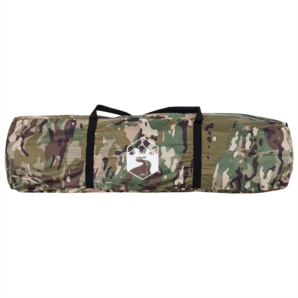 Camouflage draagtas van de vidaXL Vistent tent, met stevige handvatten.