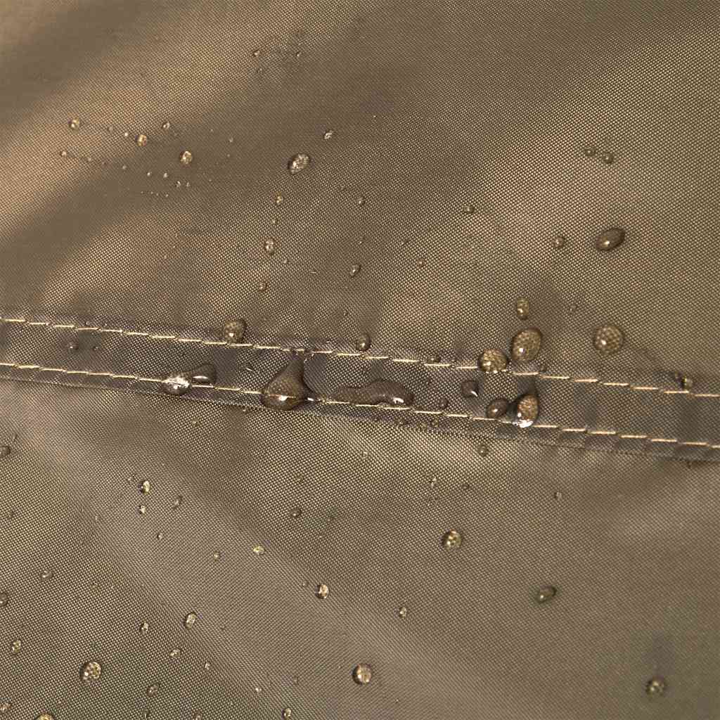 Detail van de waterdichte stof met getapete naden van de vidaXL vistent.