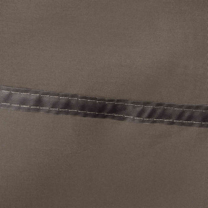 Detail van de bruin gekleurde tentstof met stevige naden van de vidaXL tent.