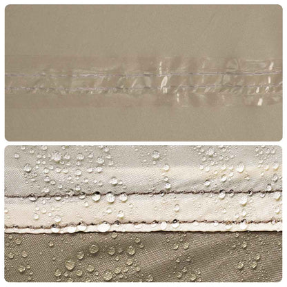 Detail van de waterdichte stof van de vidaXL Vistent met PU-coating.