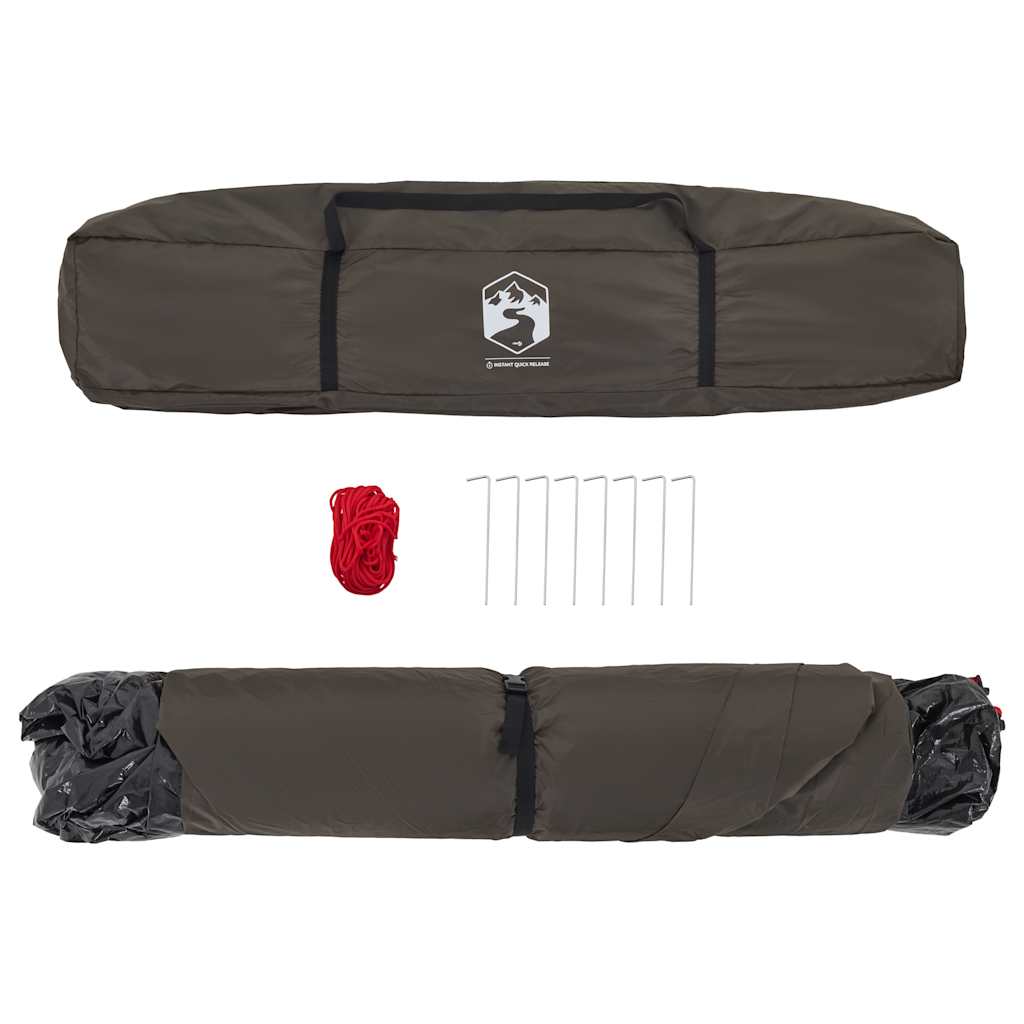 Detail van de vidaXL Vistent tent met accessoires, inclusief haringen en spanbanden.