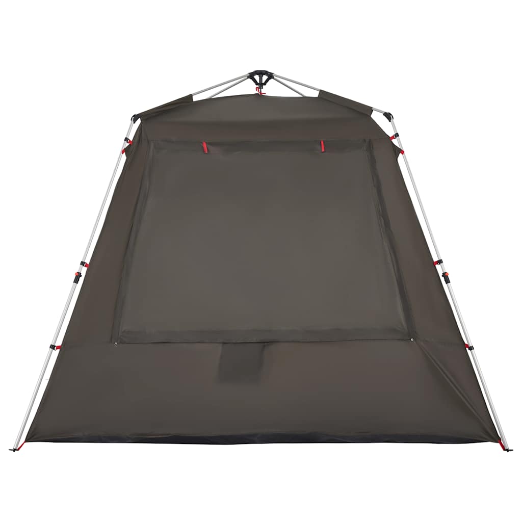 Detail van de vidaXL Vistent tent met waterdichte bruin canvas en snelspansysteem.