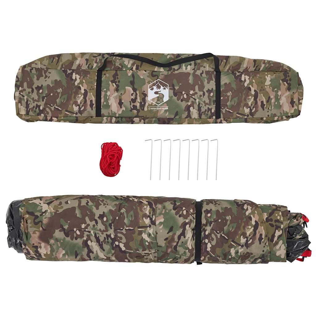 Camouflage draagtas voor de vidaXL Vistent tent met haringen en elastiek.