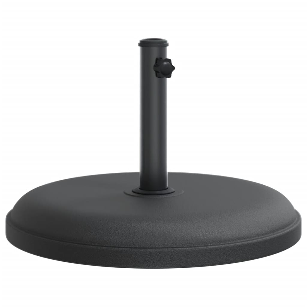 Detail van de vidaXL parasolvoet met stevige ronde basis en aandraaiknop.