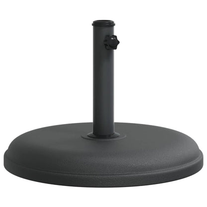Zijaanzicht van de vidaXL parasolvoet van 15 kg met aandraaiknop.