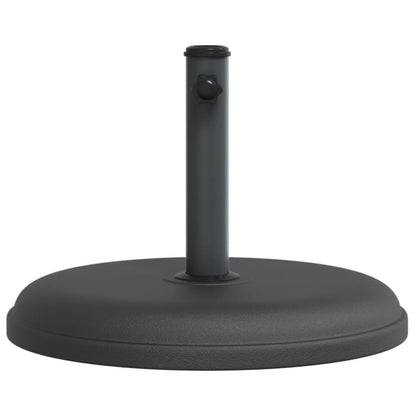 Zijaanzicht van de vidaXL parasolvoet van 15 kg met aandraaiknop voor stokken Ø32/35/38 mm.