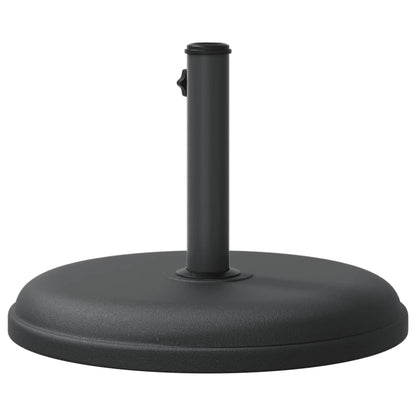 Zijaanzicht van de vidaXL parasolvoet van 15 kg met aandraaiknop.