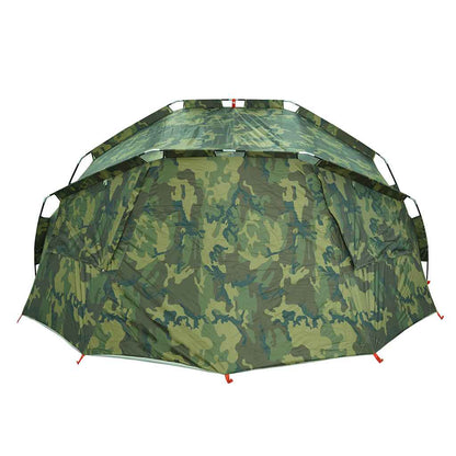 Detail van de vidaXL Vistent tent in camouflage met stevige constructie en waterdichte afwerking.