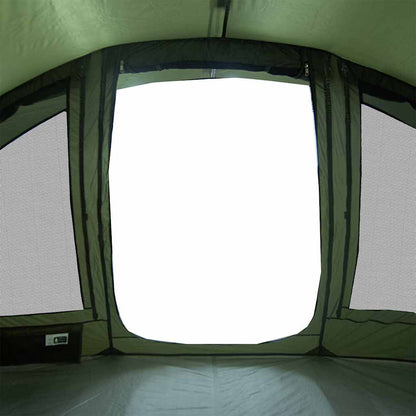 Zijaanzicht van de vidaXL Vistent tent met grote, open ramen voor ventilatie.