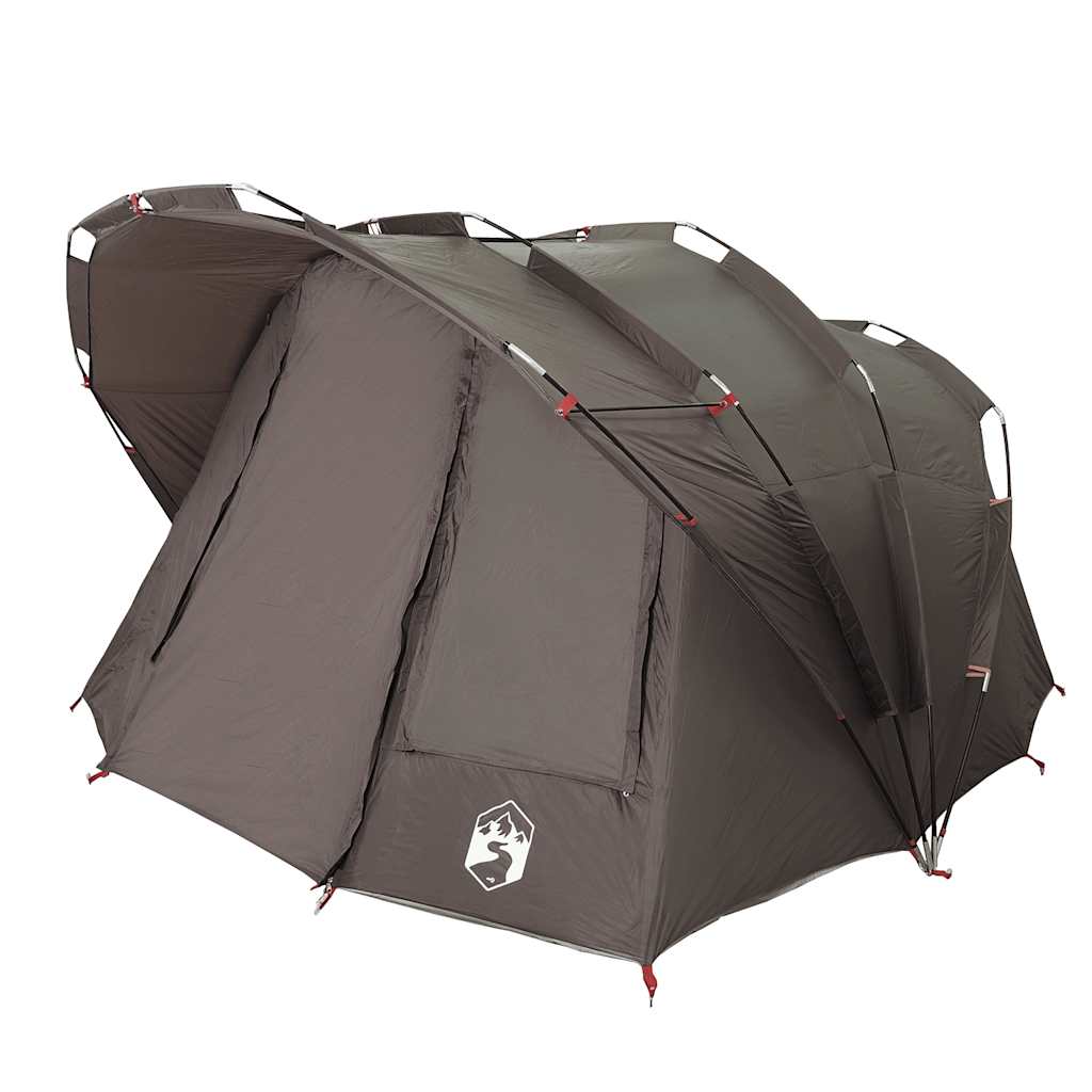 Detail van de vidaXL 5-persoons tent met waterdichte constructie en zijpanelen.