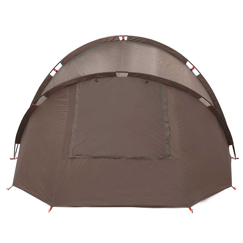 Bovenaanzicht van de vidaXL Vistent 2-persoons tent in waterdicht bruin.