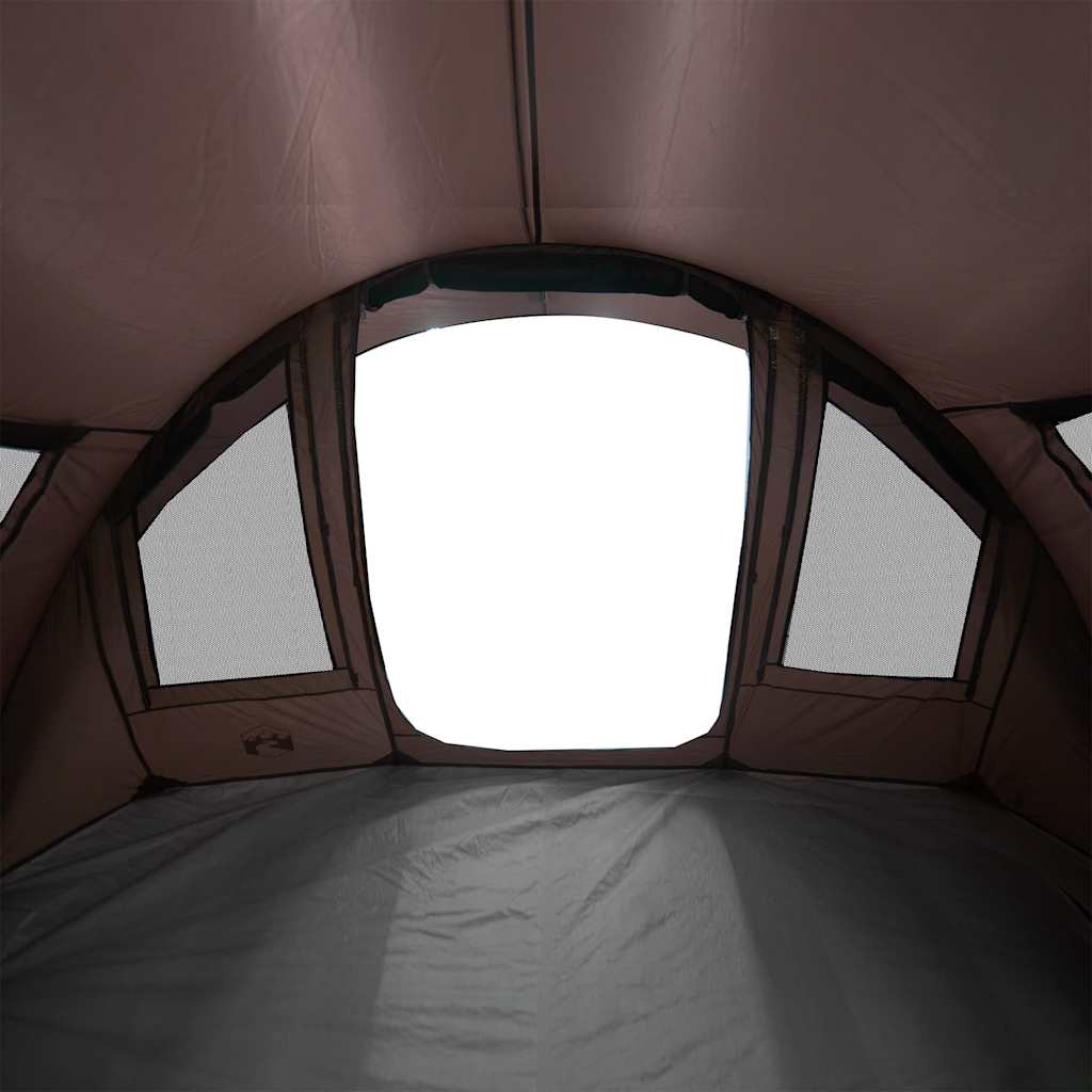 Zijaanzicht van de vidaXL Vistent tent met grote ventilatieroosters en een waterdichte binnenkant.