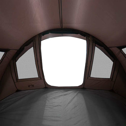 Zijaanzicht van de vidaXL Vistent tent met grote ventilatieroosters en een waterdichte binnenkant.