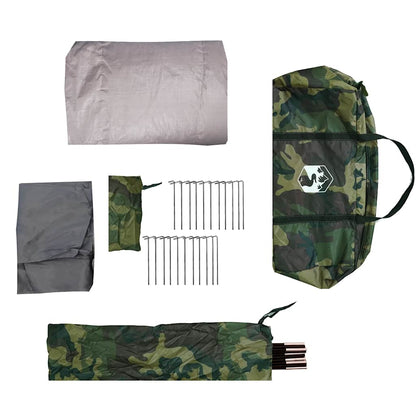 Camouflage tentaccessoires van vidaXL, inclusief haringen en opbergtas.
