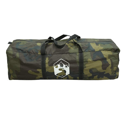 Camouflage tenttas van vidaXL, met stevige handvatten voor eenvoudig transport.