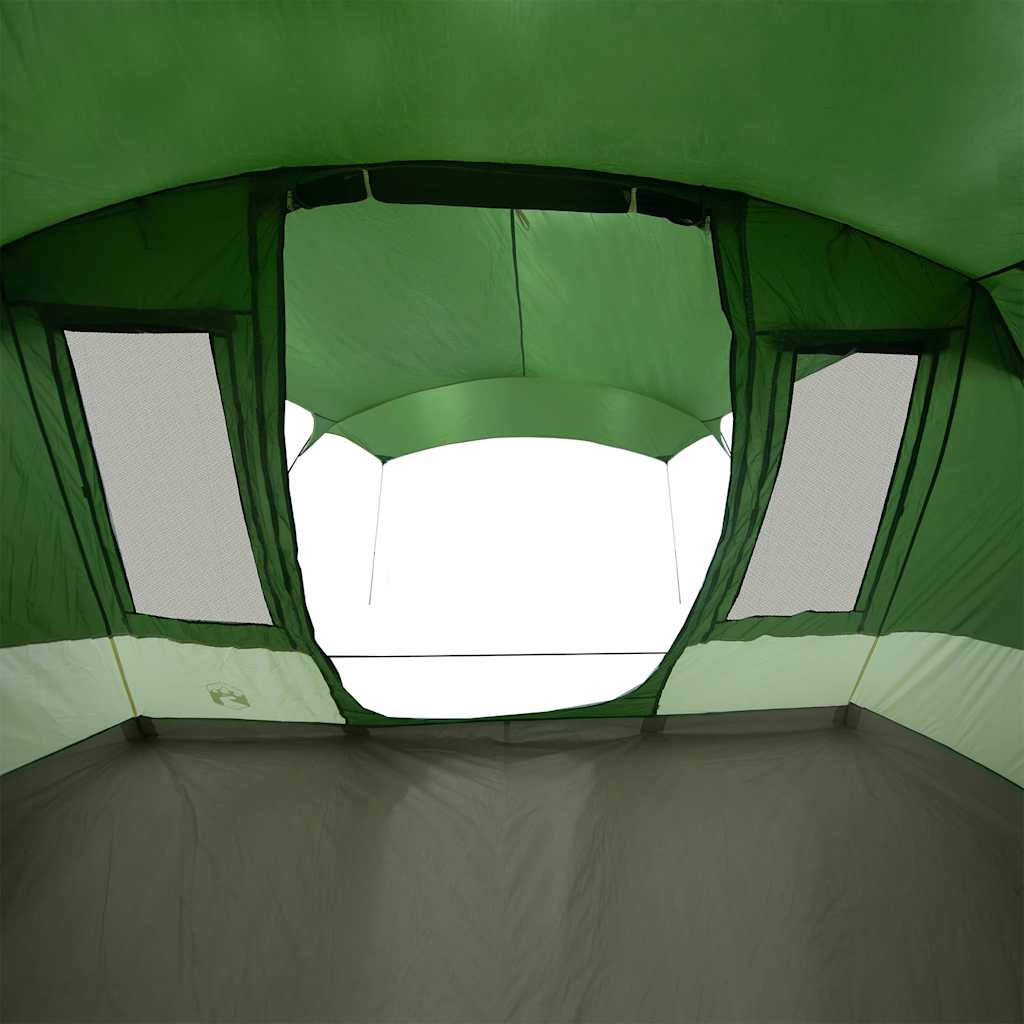 Detail van het interieur van de vidaXL 5-persoons tunneltent met ventilatieroosters.