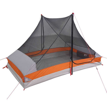 Detail van de vidaXL 2-persoons tent met waterdichte bodem en insectengaas.