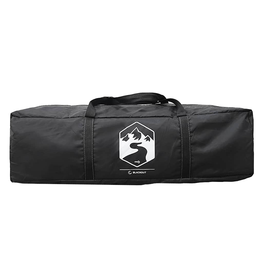 Zwarte opbergtas voor vidaXL tent, met handvat en logo aan de zijkant.