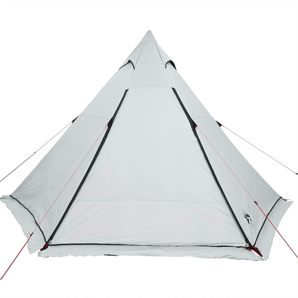 Tipitent vidaXL in wit met waterdichte stof, zijaanzicht van het tentdoek.