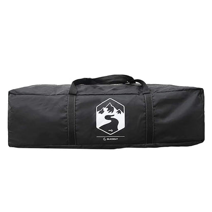 Zwarte opbergtas van vidaXL voor de tipitent, met handvat en logo.