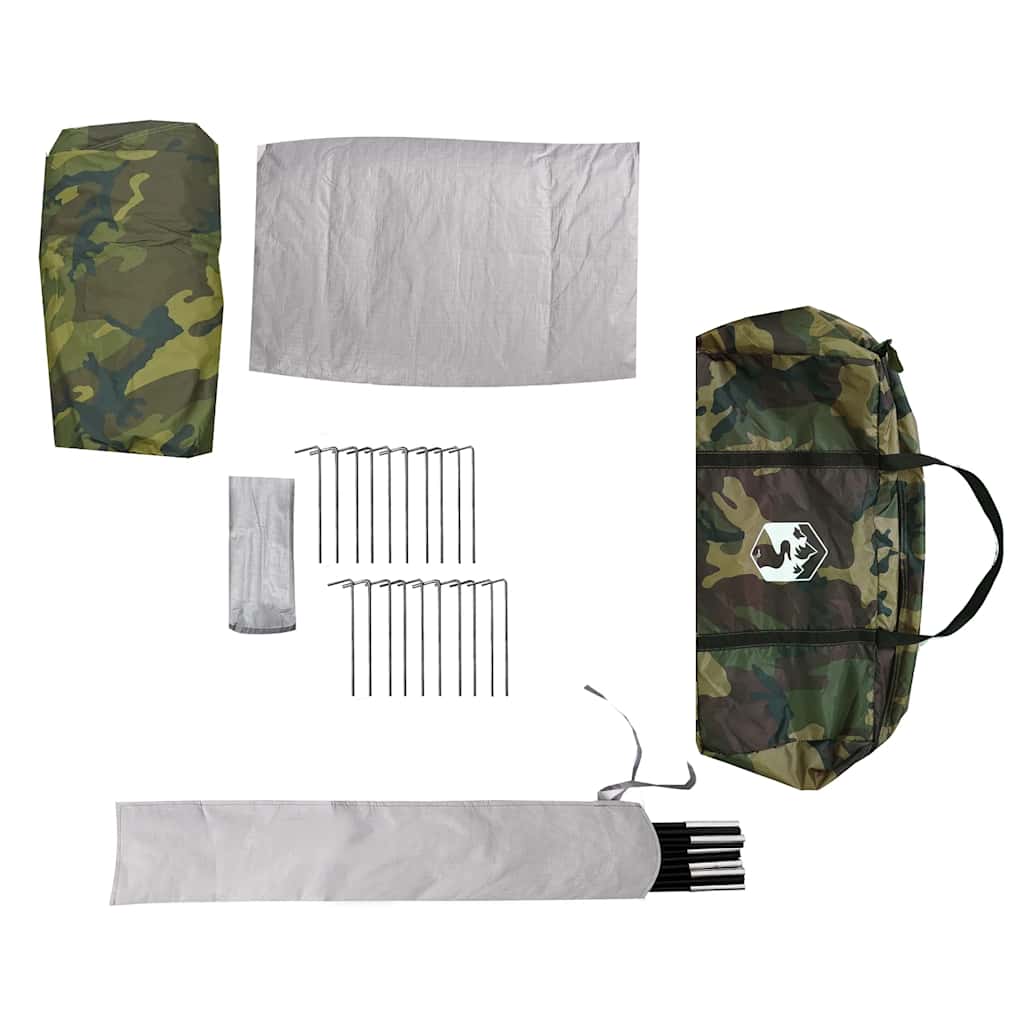 Camouflage tentaccessoires van vidaXL, inclusief haringen en draagtas.