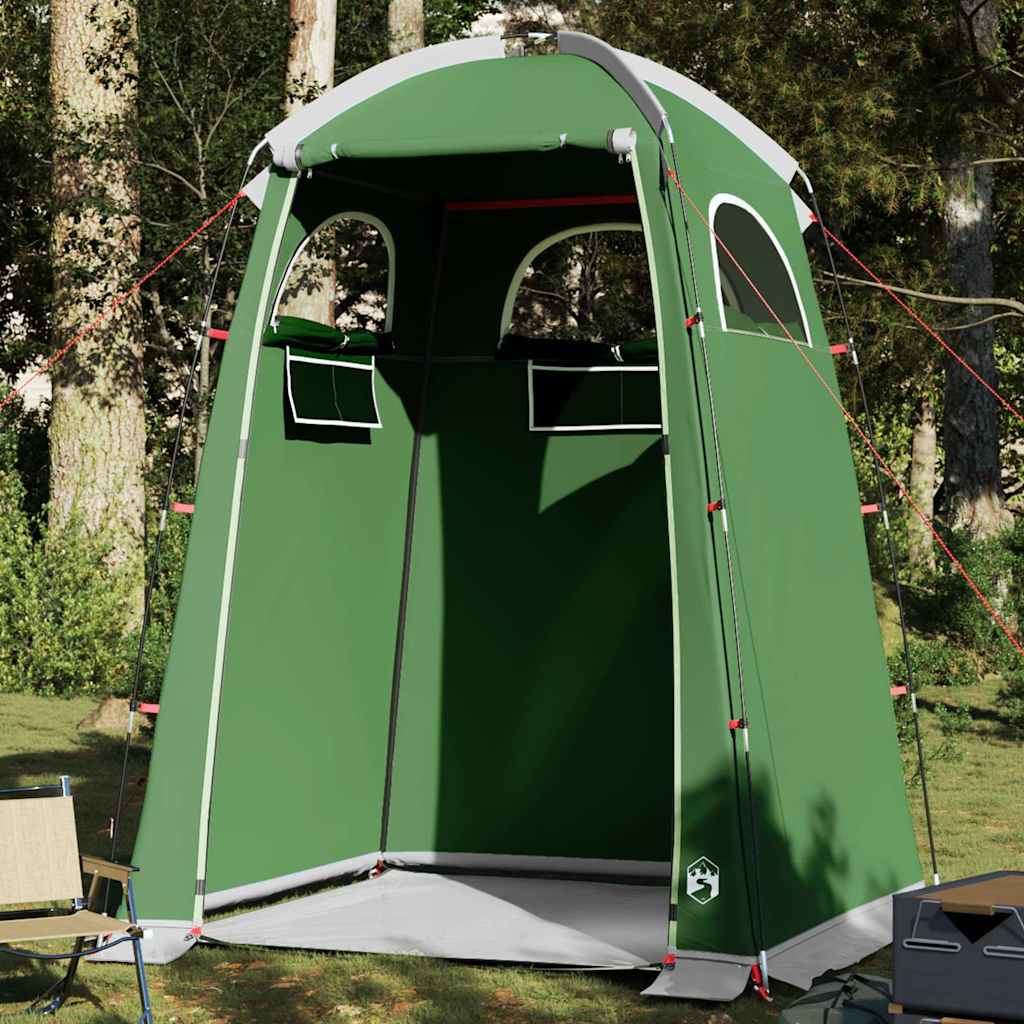 Multifunctionele vidaXL douchetent in groen, volledig waterdicht en windbestendig.