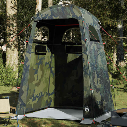 vidaXL douchetent in camouflage, waterdicht en multifunctioneel voor privégebruik buiten.