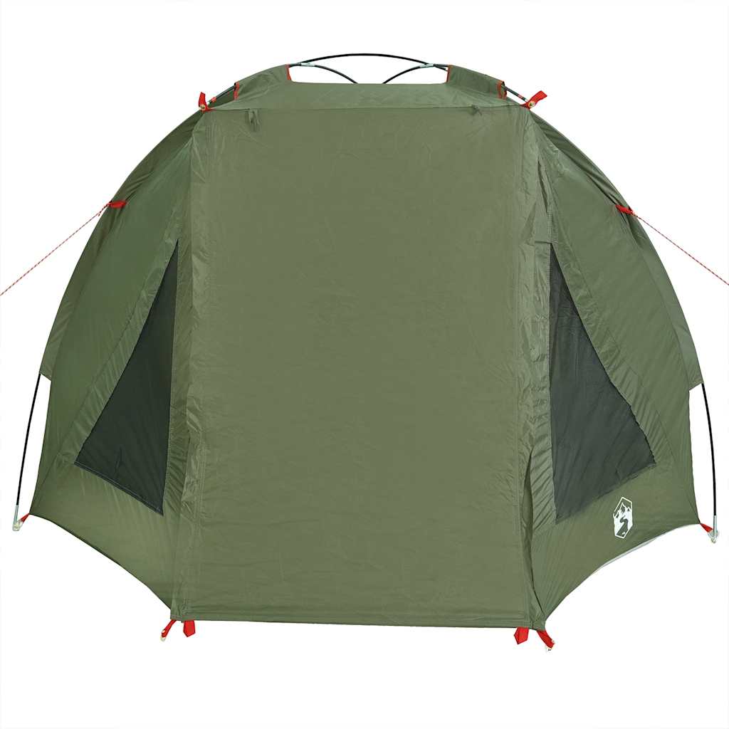 Zijaanzicht van de vidaXL Vistent waterdichte tent in olijfgroen.