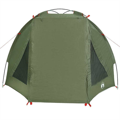 Zijaanzicht van de vidaXL Vistent waterdichte tent in olijfgroen.