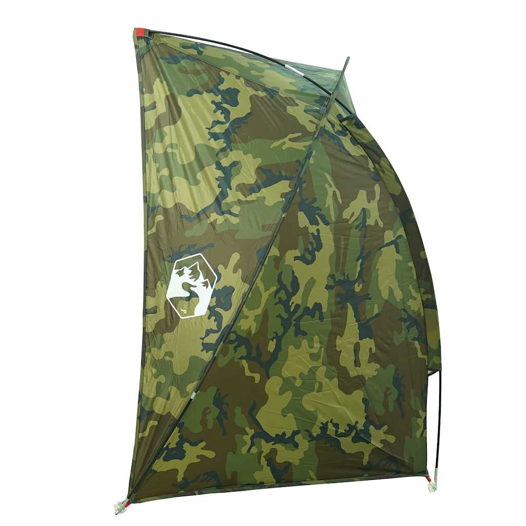 Detail van de vidaXL Vistent camouflage schuilplek met een waterdichte stof en een hoekige vorm.
