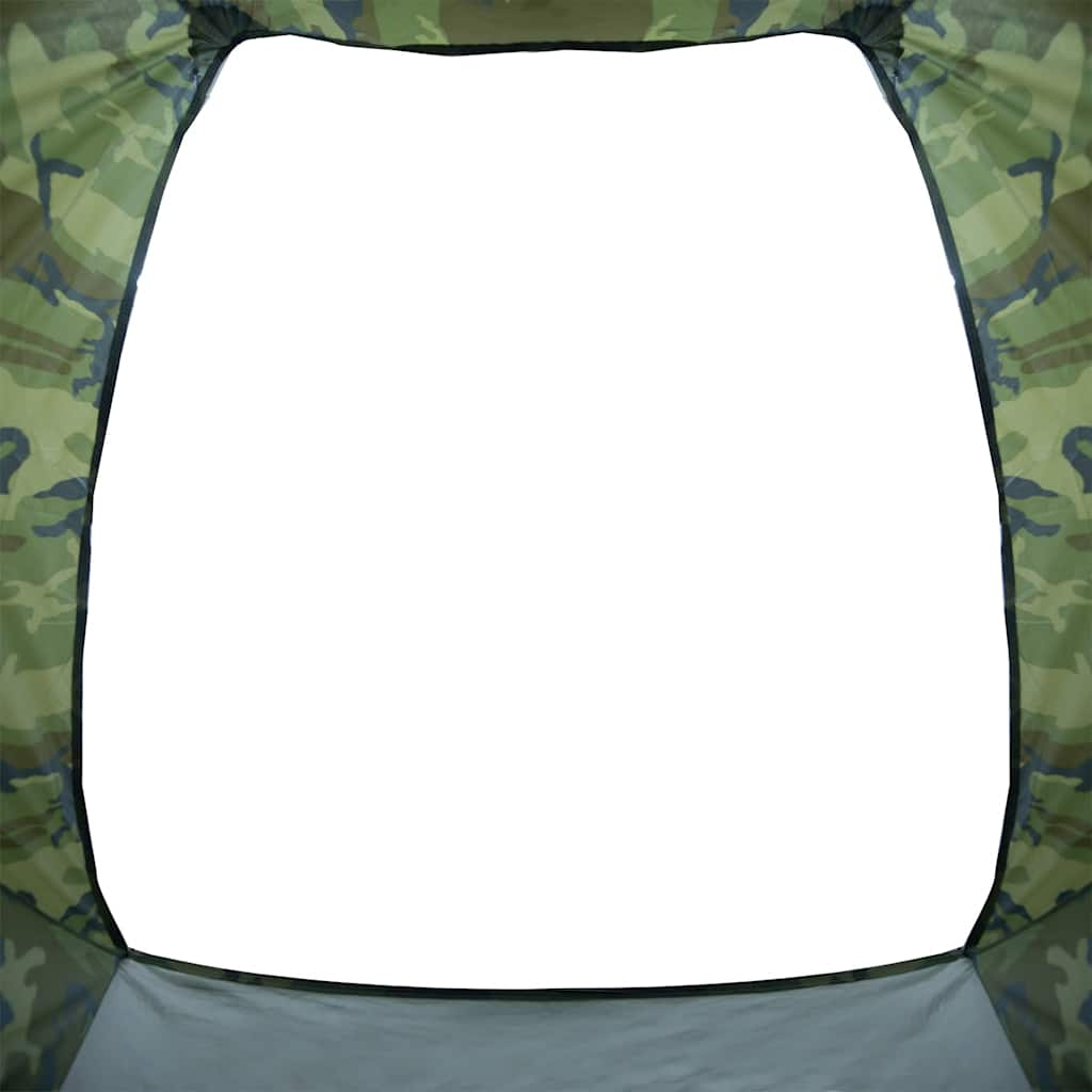 Detail van de waterdichte camouflage schuilplek van vidaXL, met open ingang.