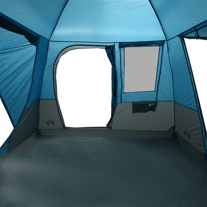Detail van de binnenkant van de vidaXL 4-persoons autotent met een open deur en venster.