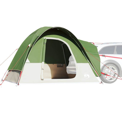 vidaXL 4-persoons autotent in groen, waterdicht ontwerp met ingang aan de zijkant.