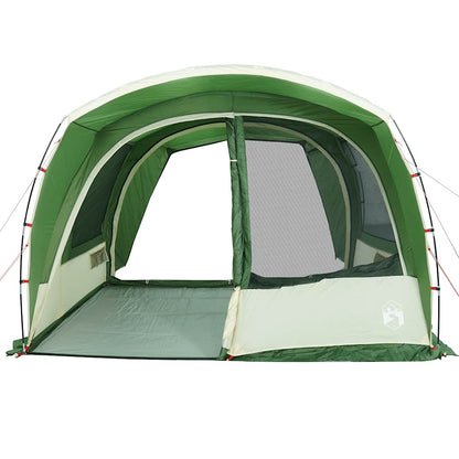 Detail van de vidaXL 4-persoons autotent in groen, met openingen voor ventilatie.