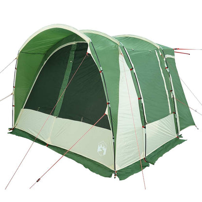 Detail van de vidaXL 4-persoons autotent in groen, zijaanzicht met openingen voor ventilatie.