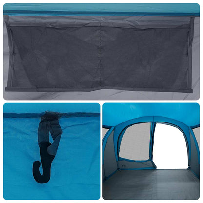 Detail van de binnenkant van de vidaXL autotent met ventilatierooster en haak.