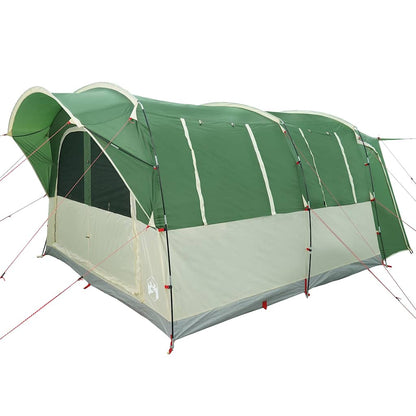 Detail van de vidaXL 4-persoons autotent in groen met stevige stokken en ventilatieopeningen.