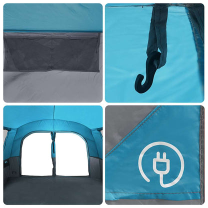 Detail van de binnenkant van de vidaXL autotent met een haak en ventilatierooster.