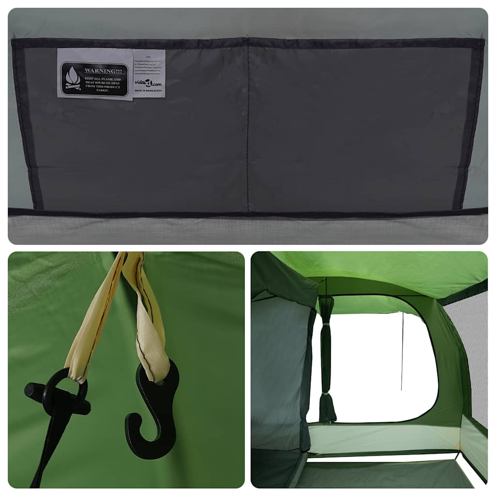 Detail van het interieur van de vidaXL autotent met bevestigingshaak en ventilatierooster.