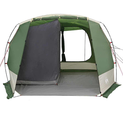 Detail van de groene vidaXL autotent met waterdichte binnenruimte en zijwand.