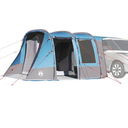 Blauwe vidaXL autotent, waterdicht, snel op te zetten voor festivals en roadtrips.