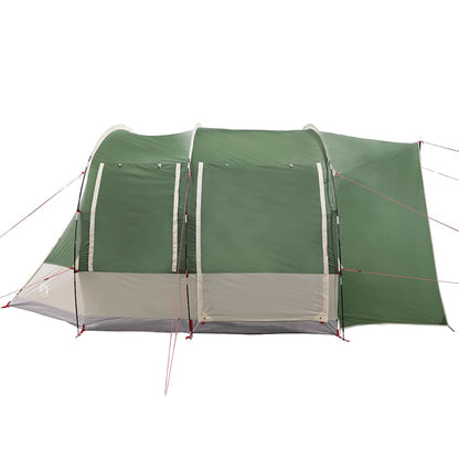 Detail van de vidaXL autotent in groen, met waterdichte zijwanden en stevige bevestigingen.