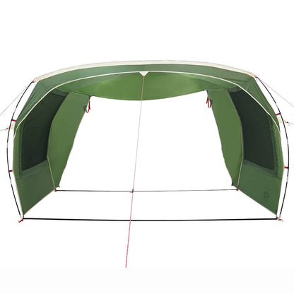 Detail van de groene vidaXL partytent met open zijwanden en stevige stokken.