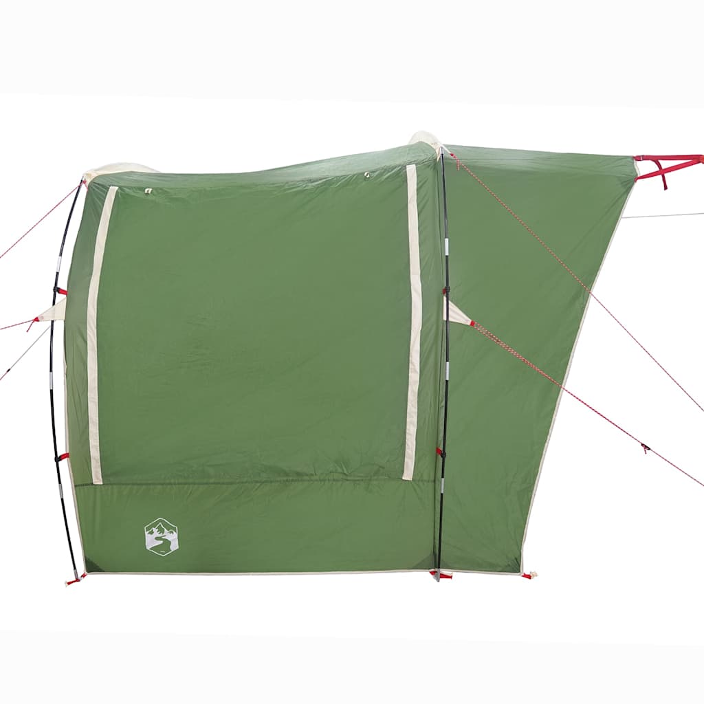 Detail van de groene vidaXL partytent met waterdichte achterzijde en bevestigingsstokken.