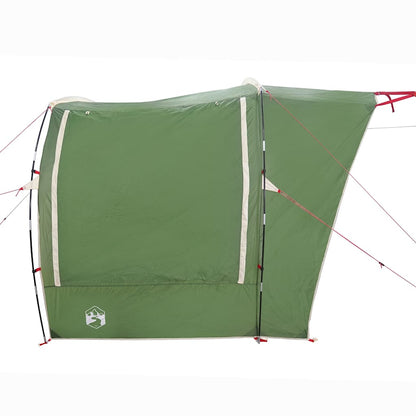 Detail van de groene vidaXL partytent met waterdichte achterzijde en bevestigingsstokken.